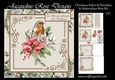 Christmas Robin & Poinsettia In Watercolour Mini Kit