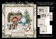 Christmas Hearth & Puppies In Watercolour Mini Kit