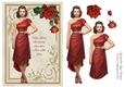 1950s Lady in red