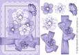 Flowers and Lace Step-by-step Card Front Blue