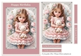 A5 Little Girl With Teddy In Pink