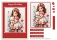 A5 Little Girl With Teddy In Red