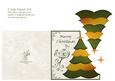 Swirly Dove and Christmas Tree Card Cut and Fold Card 3