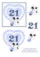 21 Today with Hearts and Lace Blue