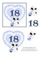 18 Today with Hearts and Lace Blue
