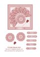 Framed Fan with Rose Pin Decoupage 4