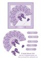 Fan with Rose Pin Decoupage 2