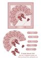 Fan with Rose Pin Decoupage 4