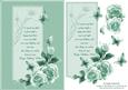 Lovely Roses and Butterflies Green