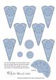 Blue Floral Fan Sheet