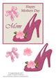 Pink Shoe Rose and Bow Mothers Day Mom