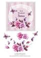 Lace Roses and Butterflies for Sister