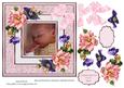 Baby Girl with Summer Blooms & Bow Quick Card