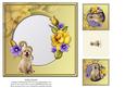 Golden Labrador Puppy & Yellow Roses Insert