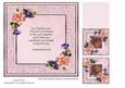 Baby Girl with Summer Blooms & Bow Quick Card Insert & Verse