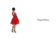 Insert for Lady in Red With Lace & Red Roses