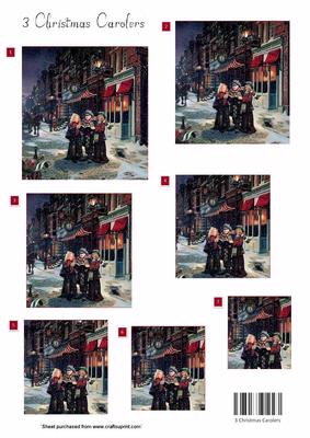 3 Christmas Carolers