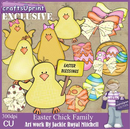 Easter Chick Family
