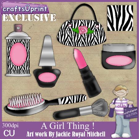 A Girl Thing Clipart Graphics