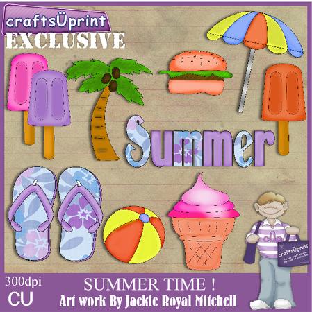 Summer Time Clipart Graphics