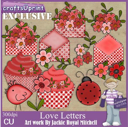 Love Letters Clip Art Graphics