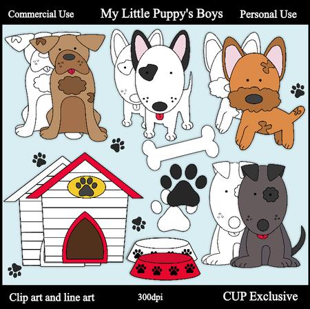 My Little Puppys Boys Clipart and Lineart