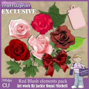 Red Blush Elements Pack