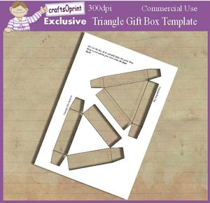 Triangle Gift Box Template