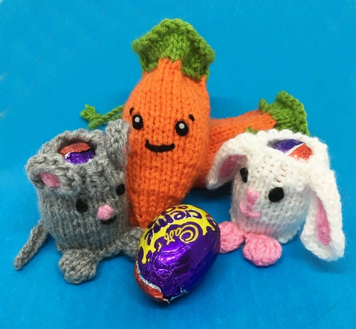 404 Carrot, bunny and mouse for cream eggs or gifts