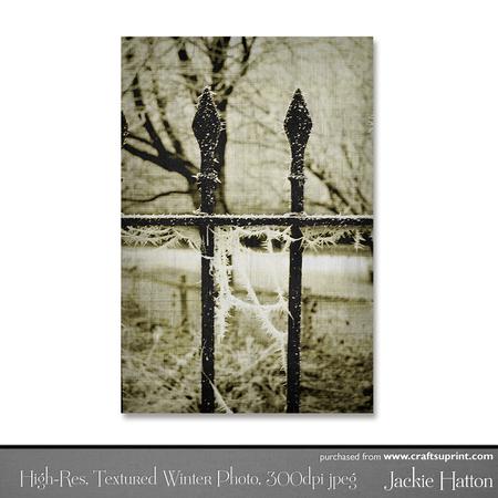 High-res, Textured Photo of Ice on Railings