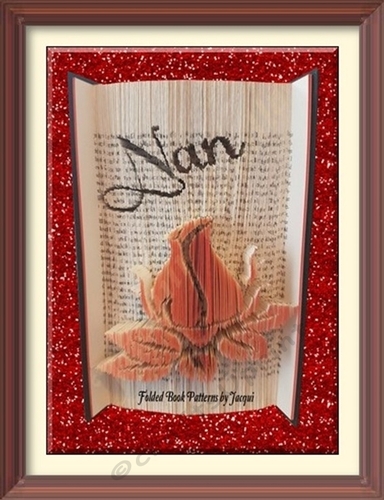 Nan Rose Bud Book Folding Pattern