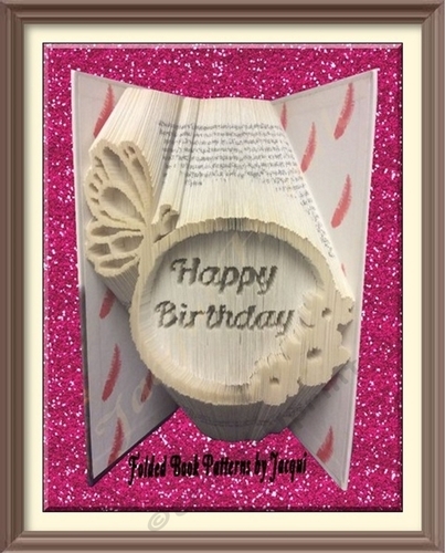 Happy Birthday Butterfly Frame