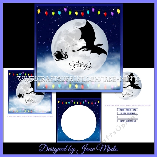 CHRISTMAS DRAGON MOON minin kit
