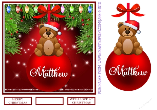 MATTHEW TEDDY BAUBLE