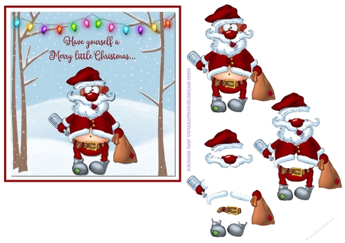 MERRY SANTA 6X6