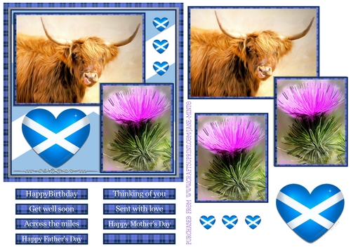 I LOVE SCOTLAND 6x6