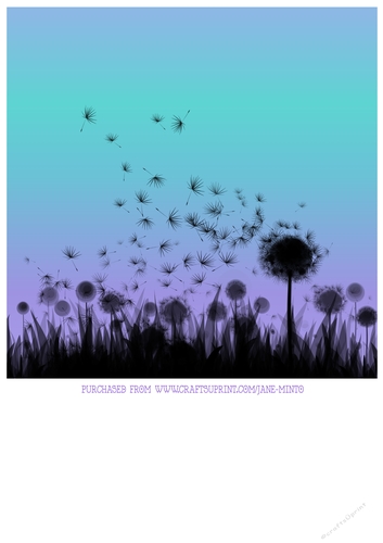 SILHOUETTE DANDELION 2
