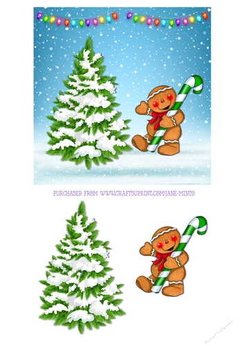 GINGERBREAD MAN 6X6