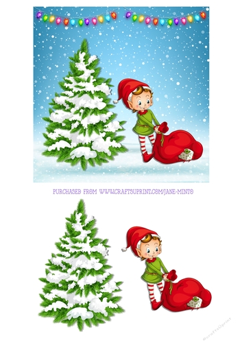 ELF WITH TOYS 6X6