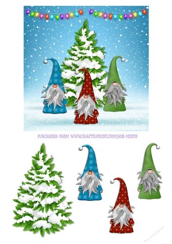 CHRISTMAS GNOMES 6X6