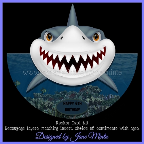 SHARK ROCKER CARD