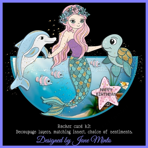 MERMAID ROCKER CARD
