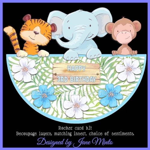 JUNGLE FRIENDS ROCKER CARD