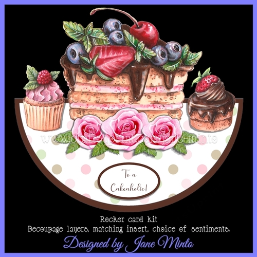 CAKEAHOLIC ROCKER CARD