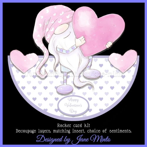 VALENTINE GNOME ROCKER CARD