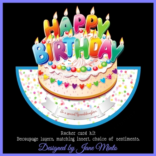 BIRTHDAY CAKE ROCKER CARD