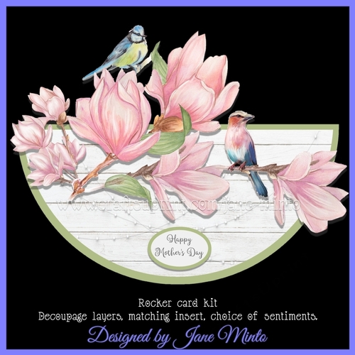 GARDEN BIRDS ROCKER CARD