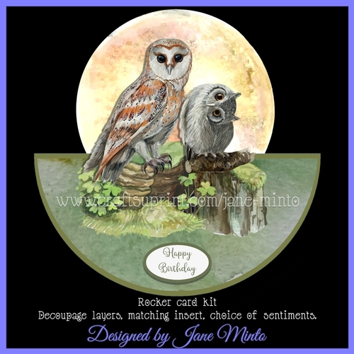 NIGHT OWLS ROCKER CARD