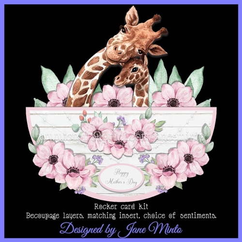GIRAFFES ROCKER CARD