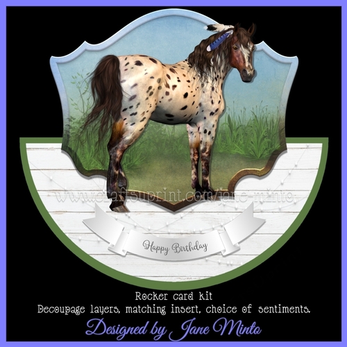 SPIRIT HORSE ROCKER CARD